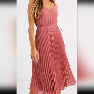 ASOS pleated cami midi  dress